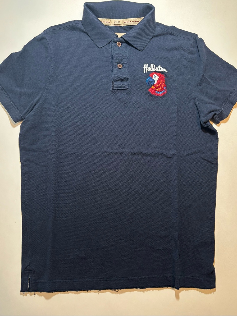 Vintage Hollister y2k red parrot navy blue polo surf style